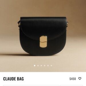 Sézane Claude Black Crossbody Bag